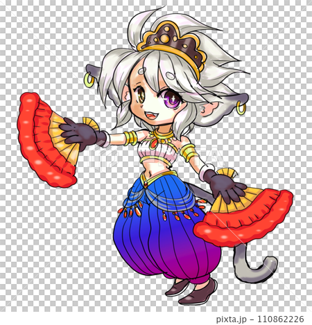 かわいいケモ耳の踊り子 110862226