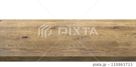 木目のある木製のテーブルの背景素材、木のフローリング背景、木目のある板の背景 110863713