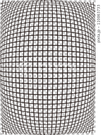 縦長に膨張する網目模様のイラスト素材 110863733