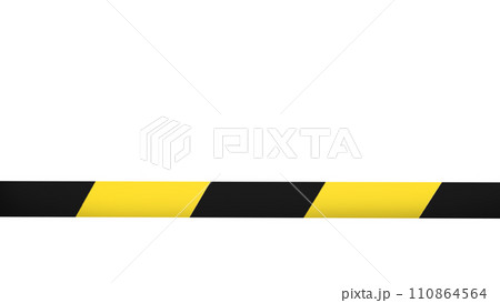The do not cross line png image 3d rendering. 110864564