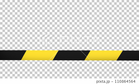 The do not cross line png image 3d rendering. 110864564