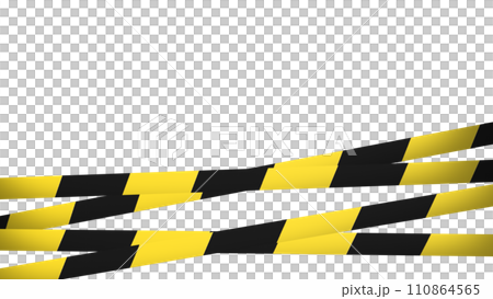 The do not cross line png image 3d rendering. 110864565