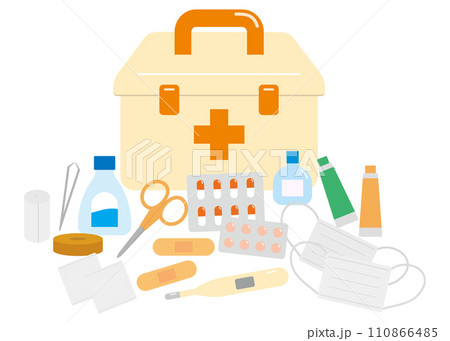 救急箱　イラスト 110866485