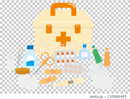 救急箱　イラスト 110866485