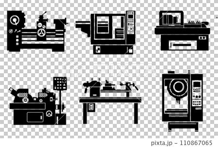 切削機械アイコン 110867065