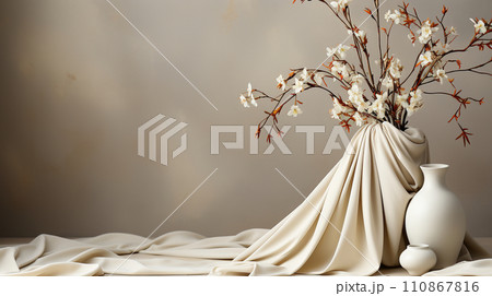 結婚式をイメージした白基調の背景画像