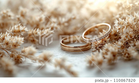 結婚式をイメージした白基調の背景画像