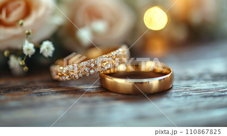 結婚式をイメージした白基調の背景画像