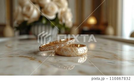 結婚式をイメージした白基調の背景画像