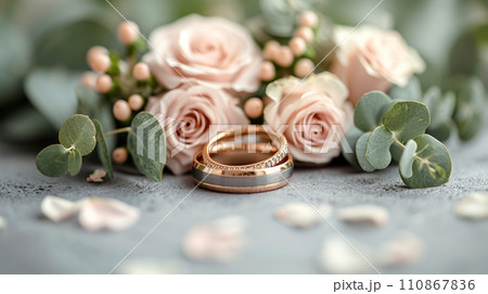 結婚式をイメージした白基調の背景画像