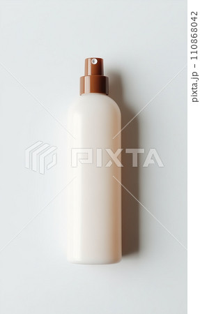 Atomizer dispenser spray mockup template for cosmetics or medical products. 110868042