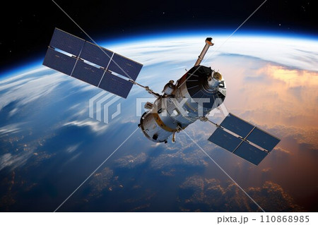 人工衛星のイメージ01 人工衛星のイメージ01 110868985