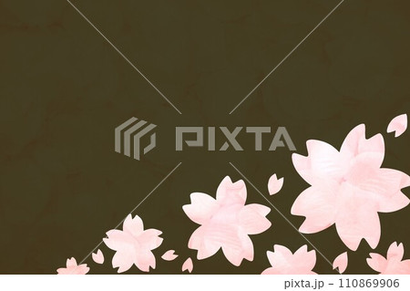 桜のレター素材 110869906