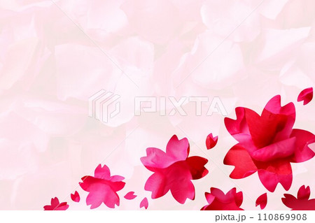 桜のレター素材 110869908