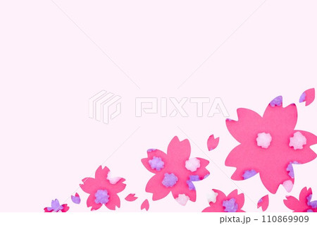 桜のレター素材 110869909
