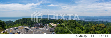 静岡 日本平から焼津方面の眺望 110873611