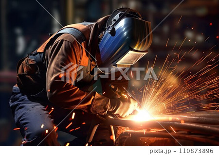 溶接工のイメージ01 110873896