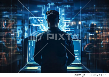 ITエンジニア男性のイメージ01 110874167