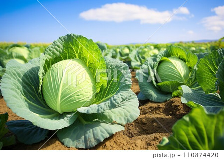 キャベツ畑のイメージ02 キャベツ畑のイメージ02 110874420
