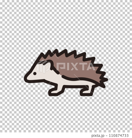 Hedgehog animal icon illustration 110874733