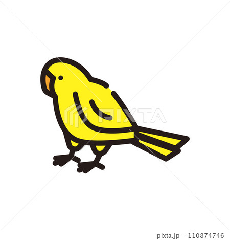 インコ　鳥　アイコン　イラスト 110874746