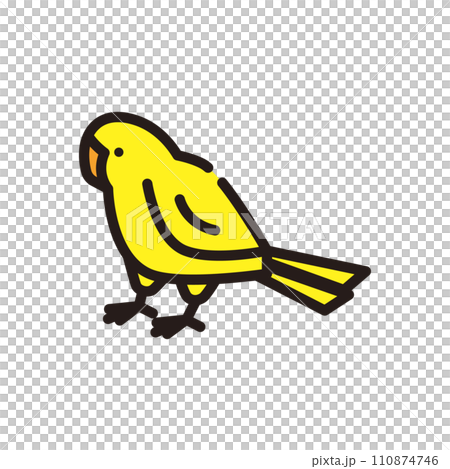 インコ　鳥　アイコン　イラスト 110874746