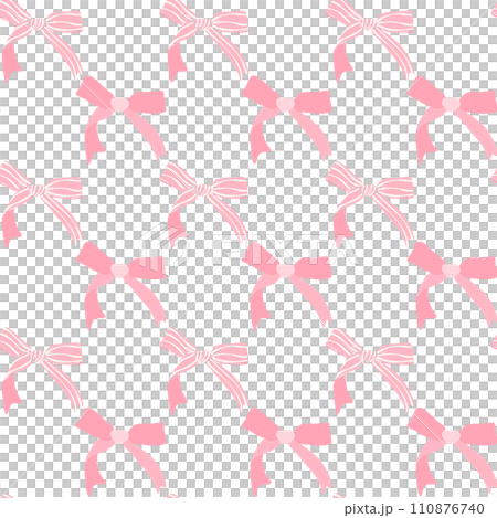 Coquette Seamless Pattern pink bow 110876740