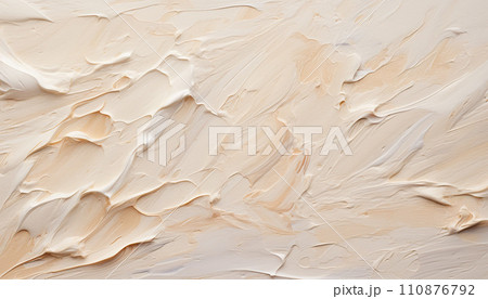 Abstract oil paint brushstrokes palette knife relief texture pattern painting wallpaper background AI generated 110876792