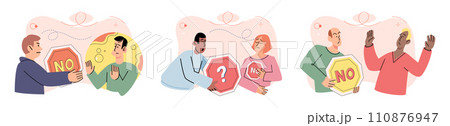Personal zone vector illustration. Confidence allows us to navigate outside our comfort zone Controlling our thoughts and actions leads to personal empowerment Psychology offers tools for managing 110876947