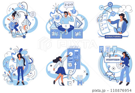 Project management vector illustration. Intelligent solutions contribute to overall success project management Meeting deadlines requires careful planning and efficient workflow management Project management vector illustration. Intelligent solutions contribute to overall success project management Meeting deadlines requires careful planning and efficient workflow management 110876954