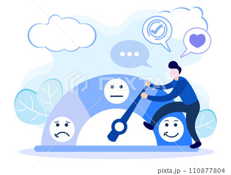 Illustration vector graphic cartoon character of emotional 110877804