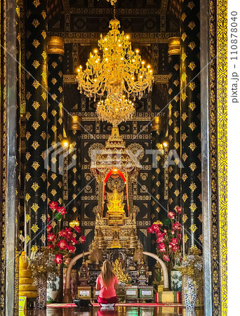 Wat Phiphat Mongkhon in Sukhothai, Thailand Wat Phiphat Mongkhon in Sukhothai, Thailand 110878040