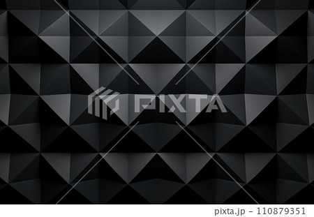 Black abstract polygonal background wall Black abstract polygonal background wall 110879351