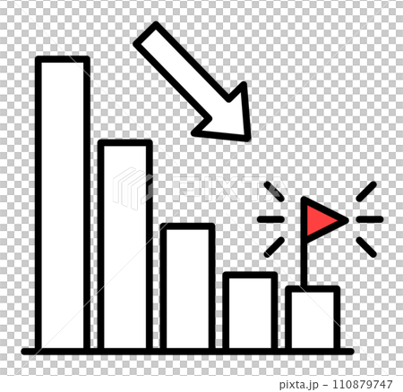 複数のデータを集計して棒グラフにしたイラスト 複数のデータを集計して棒グラフにしたイラスト 110879747