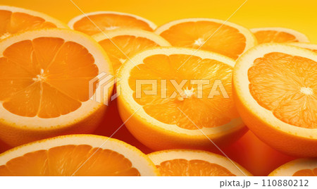 Orange slices as background texture Orange slices as background texture 110880212