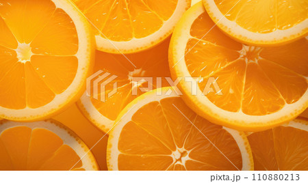 Orange slices as background texture Orange slices as background texture 110880213