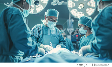 病院で手術をするドクター 病院で手術をするドクター 110880862