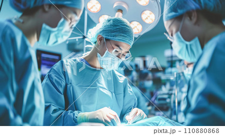 病院で手術をするドクター 110880868