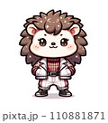 おしゃれなハリネズミのイラスト おしゃれなハリネズミのイラスト 110881871