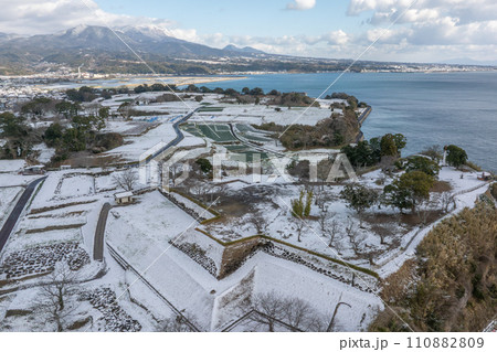 雪の原城跡 110882809