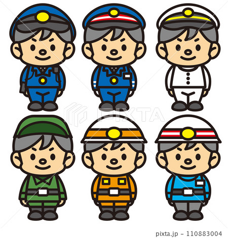 職業シリーズ　制服を着た人々 110883004