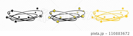 Dizzy person sick element around head vector 110883672