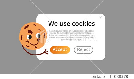 We use cookie homepage. Landingpage cookies with chocolate drops snack We use cookie homepage. Landingpage cookies with chocolate drops snack 110883703