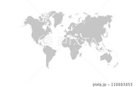 Illustration of a Colored map of world 110883853