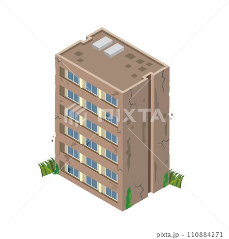 廃墟のマンション 110884271