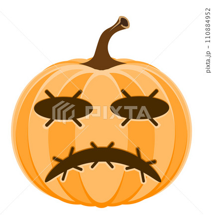 horrible pumpkin halloween stock vector illustration 110884952