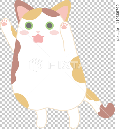 跳舞的貓_印花布貓 110886760