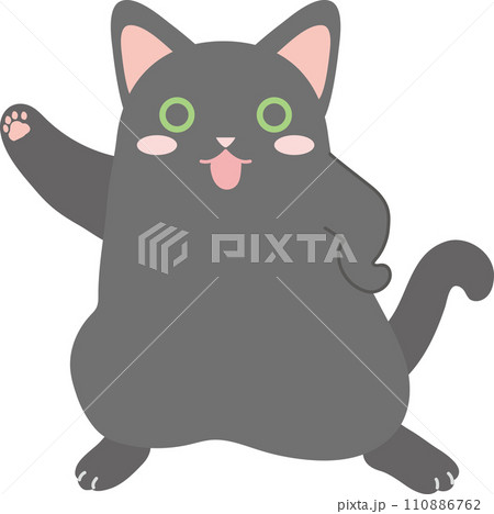 踊る猫_黒猫 踊る猫_黒猫 110886762