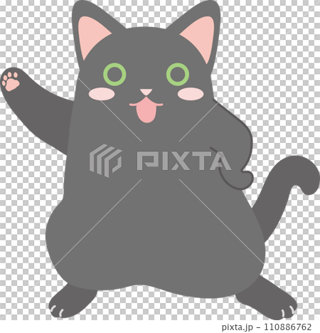 踊る猫_黒猫 踊る猫_黒猫 110886762