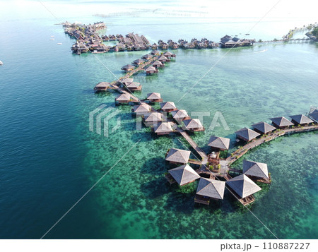 Mabul Island, the base for diving in Sipadan Island, Sabah state in Malaysia. Mabul Island, the base for diving in Sipadan Island, Sabah state in Malaysia. 110887227
